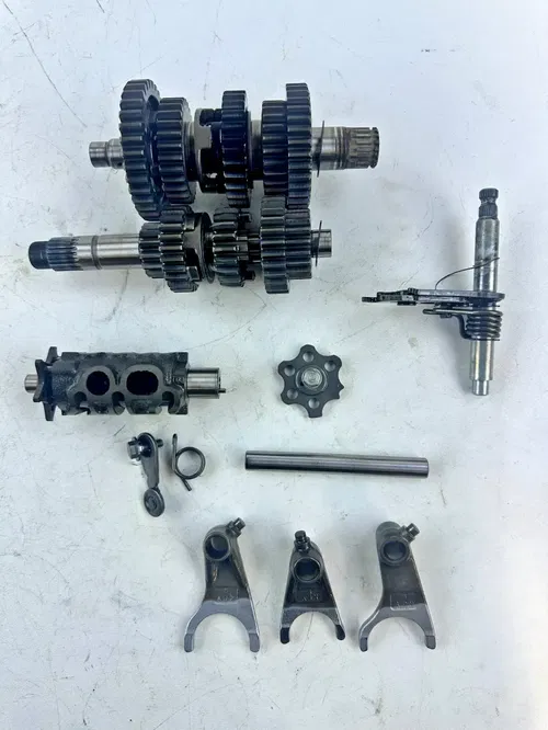 2001 Honda XR400R Transmission Gears Drum Forks shift shaft assembly 96-04