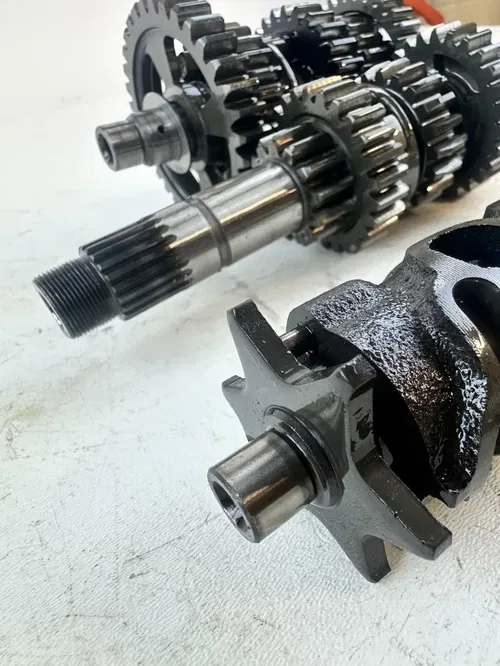 2001 Honda XR400R Transmission Gears Drum Forks shift shaft assembly 96-04