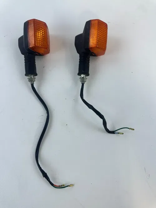 2008 Honda XR650L Stock Front Turn Signals Blinkers Set Pair Lights Tested DOT