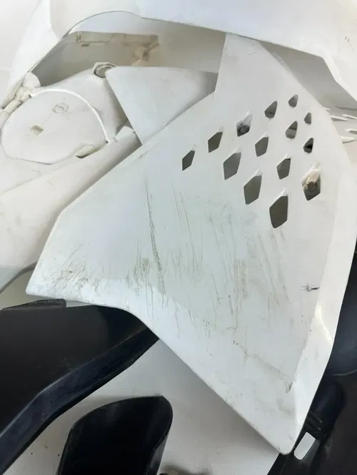 KTM 450SXF 2008 White/Black Complete Plastic Plastics Kit OEM