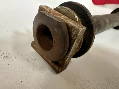 2008 Kawasaki KX450F KX450 KX 450 F Rear Axle W Nut Collars & Adjuster Blocks OE