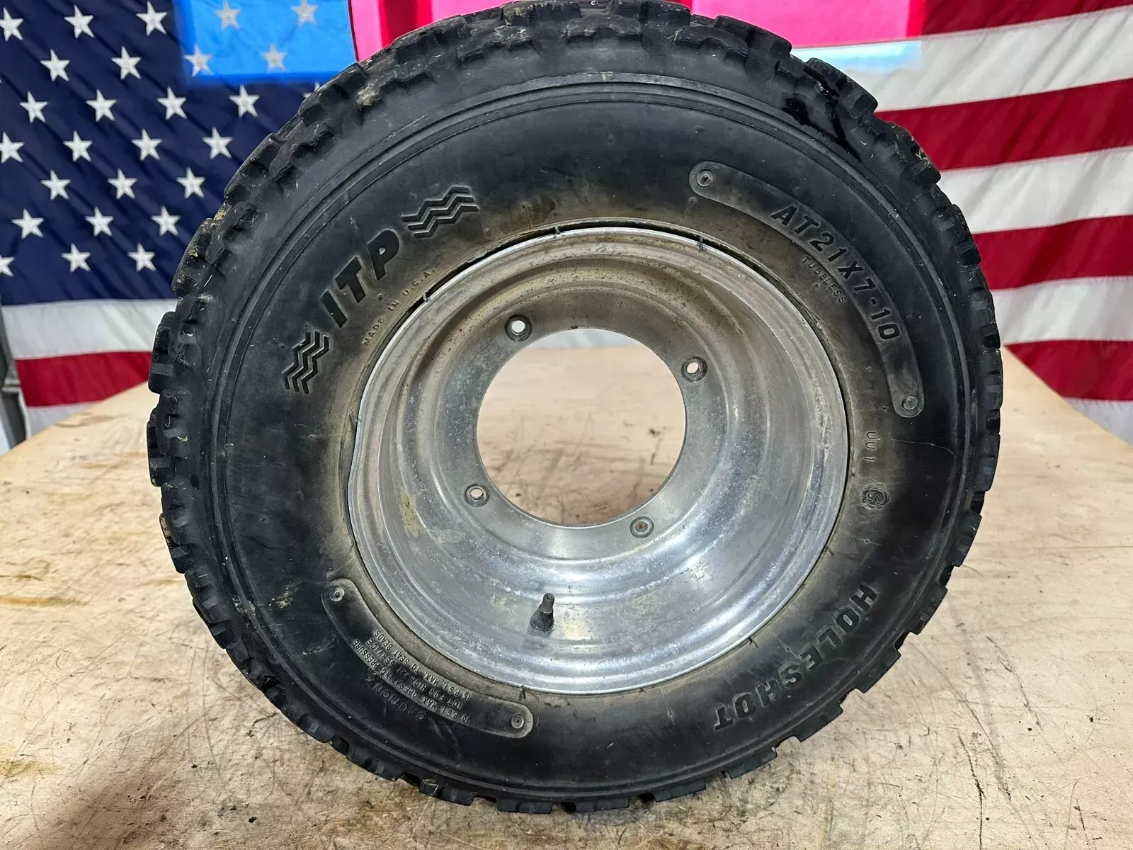 1987 Quadzilla Suzuki LT500R Front Wheel & Tire 21x7-10 Holeshot ITP