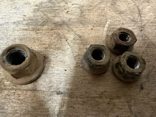 1987 Quadzilla Suzuki LT500R Exhaust Pipe Header Bolts Nuts