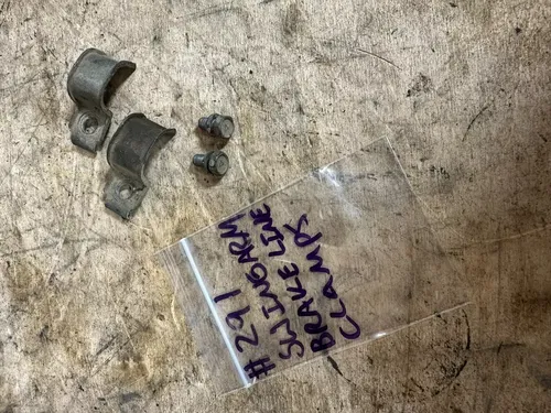 1987 Quadzilla Suzuki LT500R Rear Brake Line to Swingarm Clamps 87-90