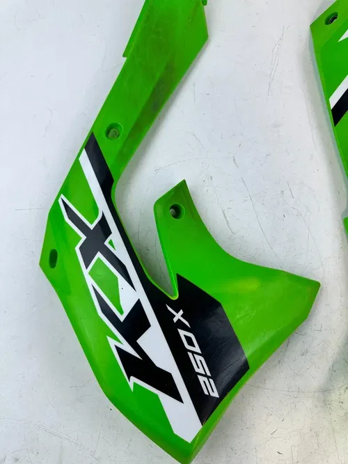 2024 Kawasaki KX250X Radiator Shrouds Side plastic tank panels OEM Stock