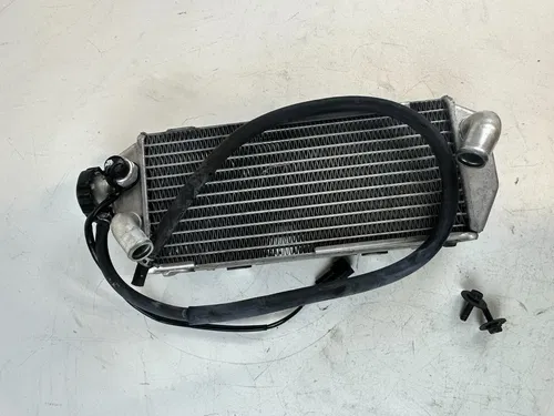 2013 DRZ400SM Right Denso Stock Fill Side Radiator W/Cap  Sensor breather bolts