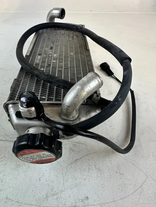 2013 DRZ400SM Right Denso Stock Fill Side Radiator W/Cap  Sensor breather bolts