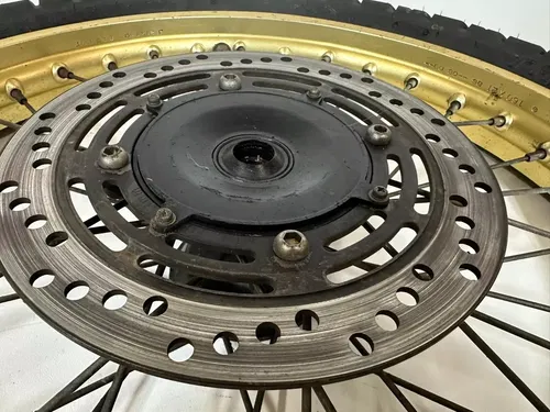 1987 HONDA XR600R Front Wheel & Tire Gold 21" W/ hub & Rotor XR 600R 600 R