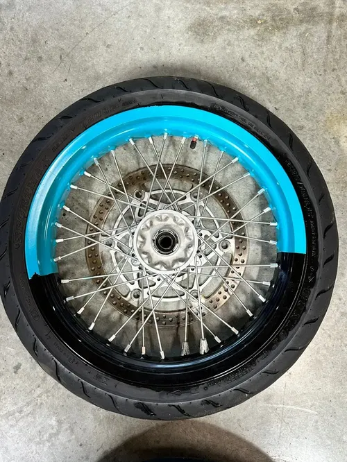 2021 Suzuki DRZ 400SM Excell 17" Wheel Set W/ Tires Painted Custom LOW MILE 3k
