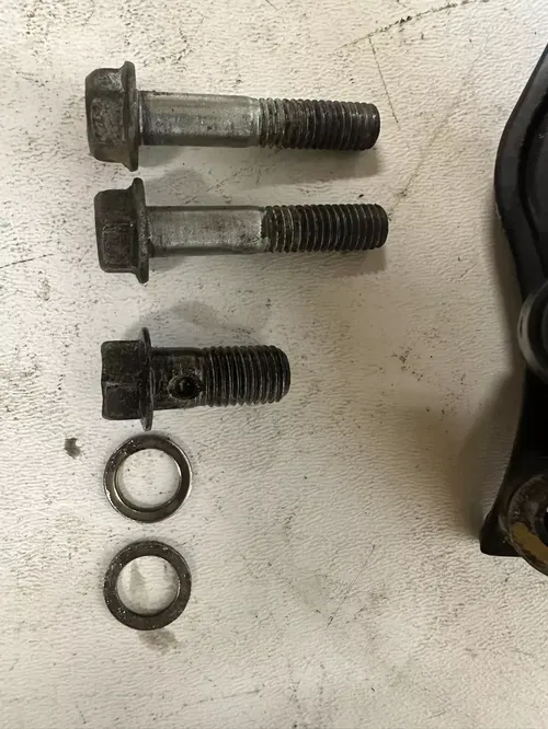 1986 Honda XL600R Front Brake Caliper Brake Pad Holder Banjo Bolt & Hardware OEM