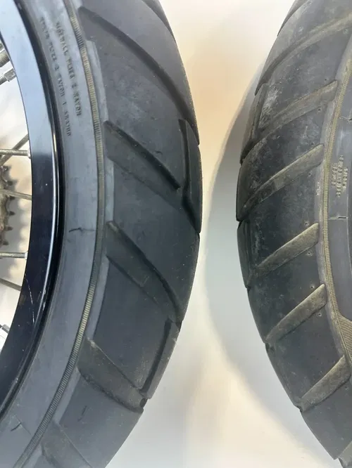 SUZUKI DRZ400SM 05-24 17" RK EXCEL Black Wheel Set NICE!