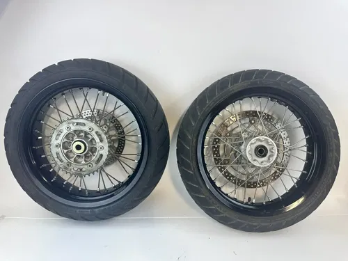 SUZUKI DRZ400SM 05-24 17" RK EXCEL Black Wheel Set NICE!