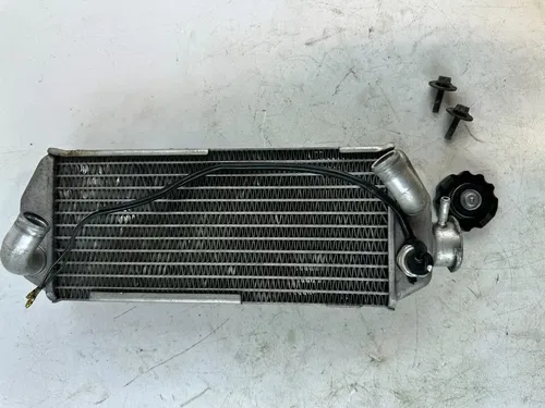 SUZUKI DRZ400SM 05-24 Fill side Right Radiator w/ Sensor Cap & Bolts Tested
