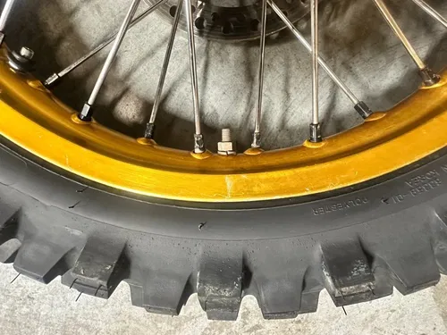 2007 Honda CRF450R Gold Takasago Wheel Set Front 21"  & Rear 19" w/Shinko Rear