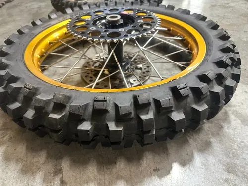 2007 Honda CRF450R Gold Takasago Wheel Set Front 21"  & Rear 19" w/Shinko Rear