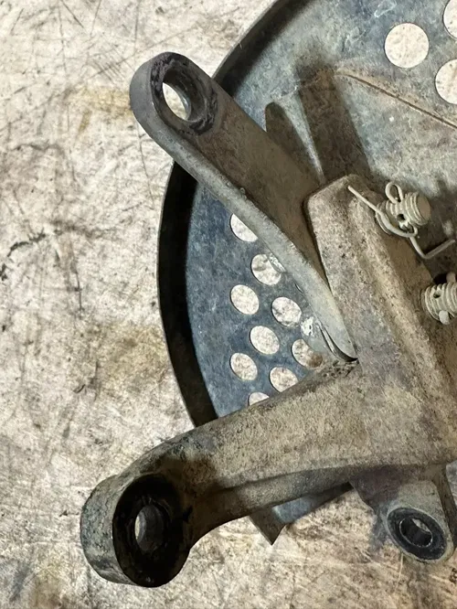 1987 Quadzilla Suzuki LT500R Front Left Spindle & Guard