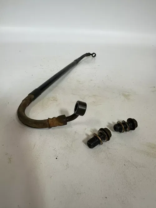 2008 Kawasaki KX450F KX450 KX 450 F Rear Brake Line W/ Banjo Bolts & Washers OEM