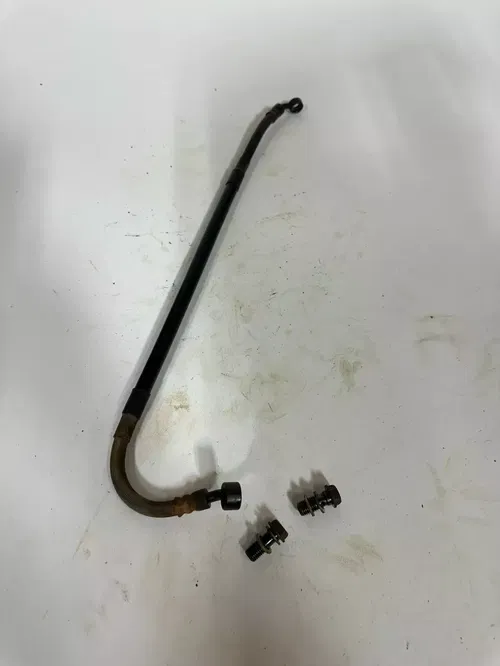 2008 Kawasaki KX450F KX450 KX 450 F Rear Brake Line W/ Banjo Bolts & Washers OEM