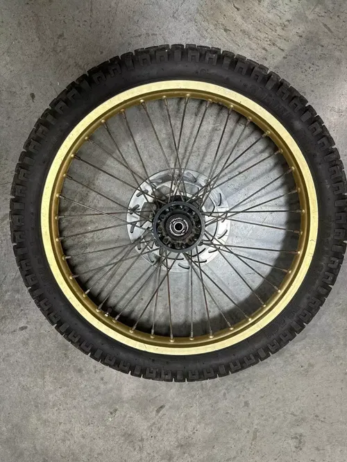 1986 Honda XL600L Gold Wheel Set 17" Rear 21" Front Nice Complete Assembly