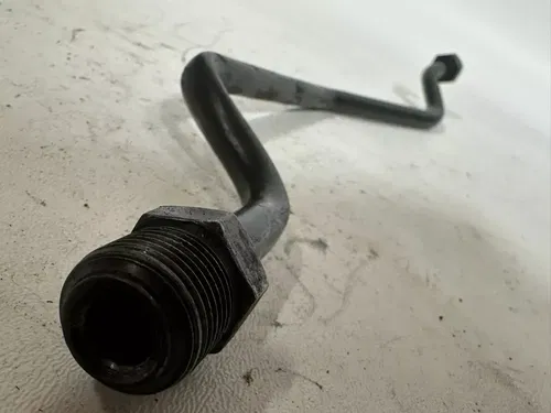 1986 Honda XL600R Upper Front of Frame Hard Oil Line Pipe Hose OEM Stock