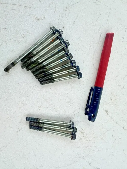 1989 Suzuki LT500R 87-90 Left Side Crank Case Bolt Set Outer & Inner OEM Stock