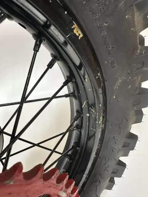 1987 HONDA XR600R Rear Wheel & Brand New Tusk Tire 17" XR 600R 600 Black