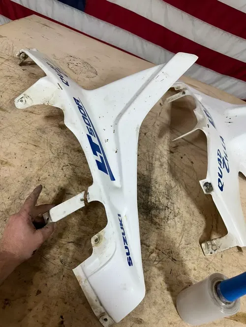 1987 Quadzilla Suzuki LT500R Front Fenders Fairings White Rare!