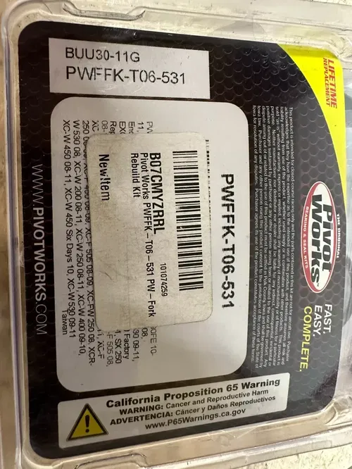 Pivot Works Fork Rebuild Kit PWFFK-T06-531 For Husaberg 390 FE 10 11, 450 FE 09