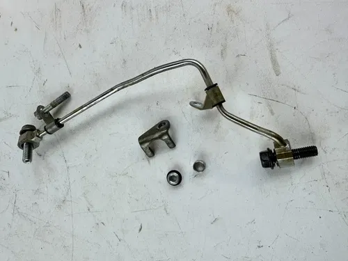1988 Honda XR600R Engine Oil Passage Tube Line Pipe & Banjo Bolts OEM Stock