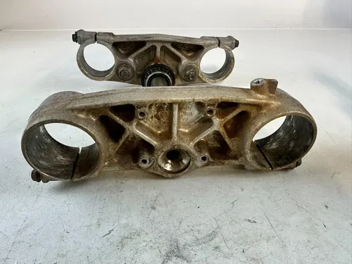 2007 Honda CRF450R Triple Tree Fork Bar Clamp Clamps Complete CRF 450 R