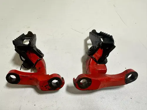 1984 Honda XR250R  Foot Pegs & Mounts W/Bolts OEM Stock Nice!