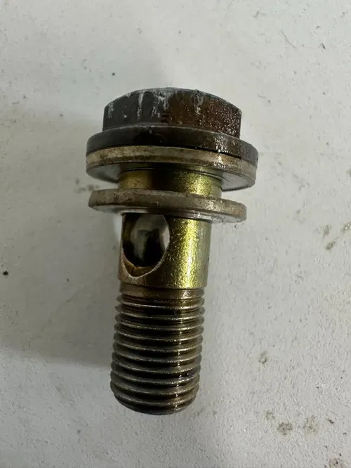 1997 HONDA XR400R  Stock Oil Drain Large Banjo  Bolt XR 400R Lower Front Frame