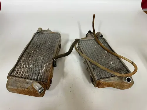 2008 Kawasaki KX450F KX450 KX 450 F Radiator Radiators Set Pair With Cap OEM