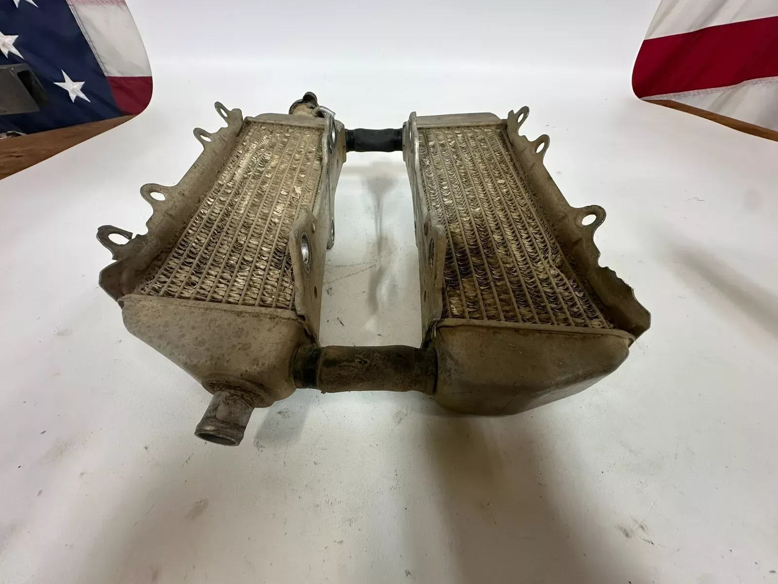 2002 Yamaha YZ250 OEM Radiator Set 2 Stroke Cap & two hoses included