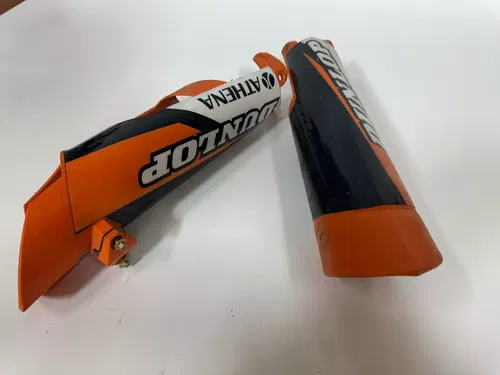 2008 KTM 300 XCW Fork Guard Protectors Set Orange XC W
