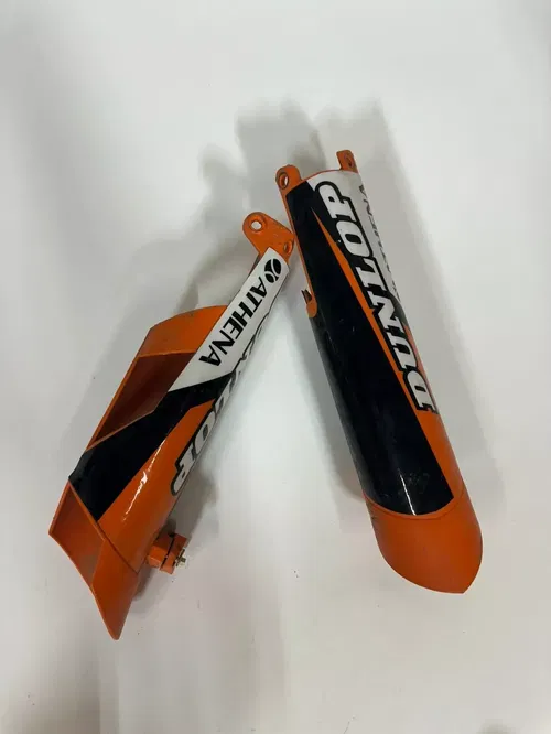 2008 KTM 300 XCW Fork Guard Protectors Set Orange XC W