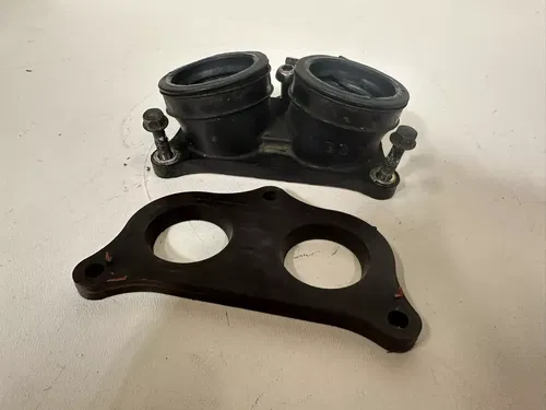 1987 HONDA XR600R Dual Carb Carburetor Boot Intake Flange Rubber Joint
