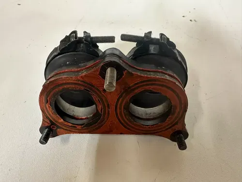 1987 HONDA XR600R Dual Carb Carburetor Boot Intake Flange Rubber Joint