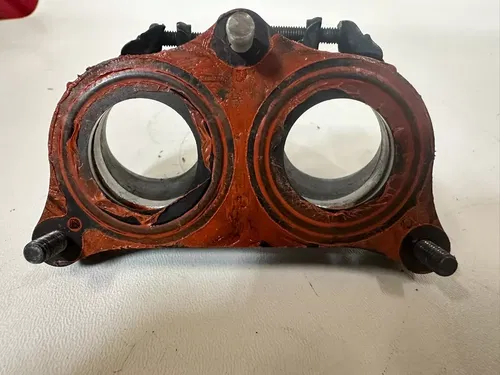 1987 HONDA XR600R Dual Carb Carburetor Boot Intake Flange Rubber Joint