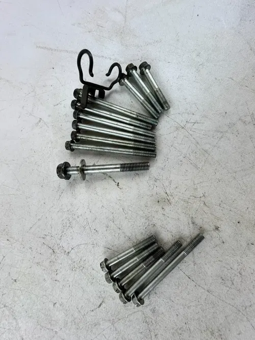 2008 Honda CRF 250R Stock Left Side Crank Case Bolt Set Inner Bolts & Outer