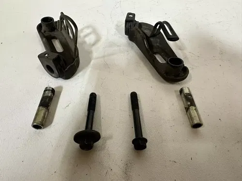 1986 Honda XL600R Headlight Cluster Mounts Mounting Arm Arms Stay & Bolts