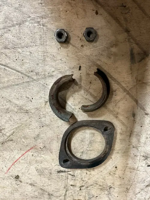 Honda XL185S 1981 Header Exhaust Clamp Clamps & Nuts 185S XL