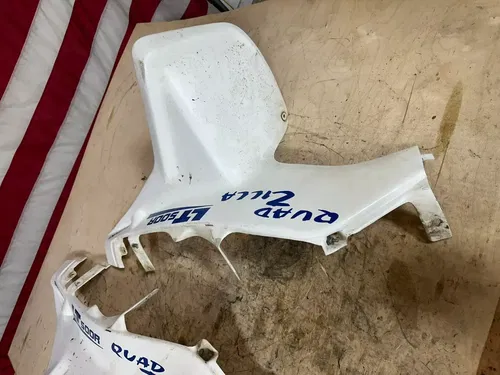1987 Quadzilla Suzuki LT500R Front Fenders Fairings White Rare!
