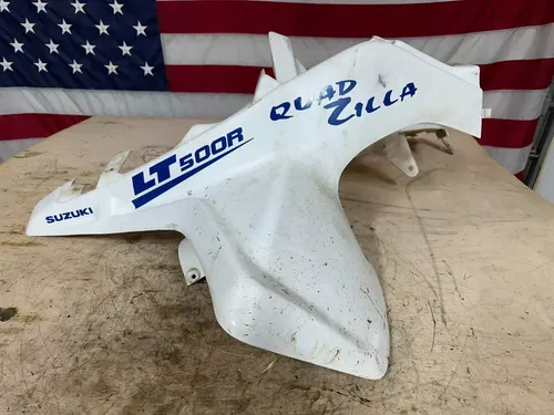 1987 Quadzilla Suzuki LT500R Front Fenders Fairings White Rare!