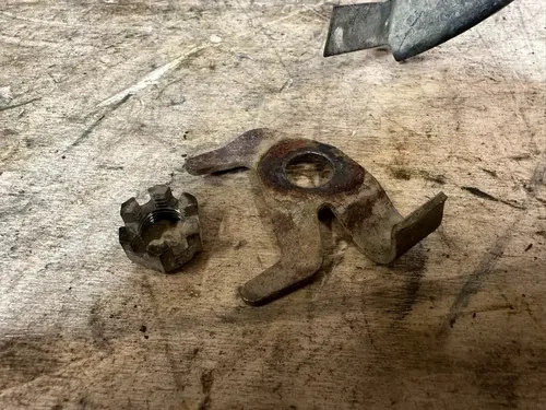 1987 Quadzilla Suzuki LT500R Front Right Spindle & Guard
