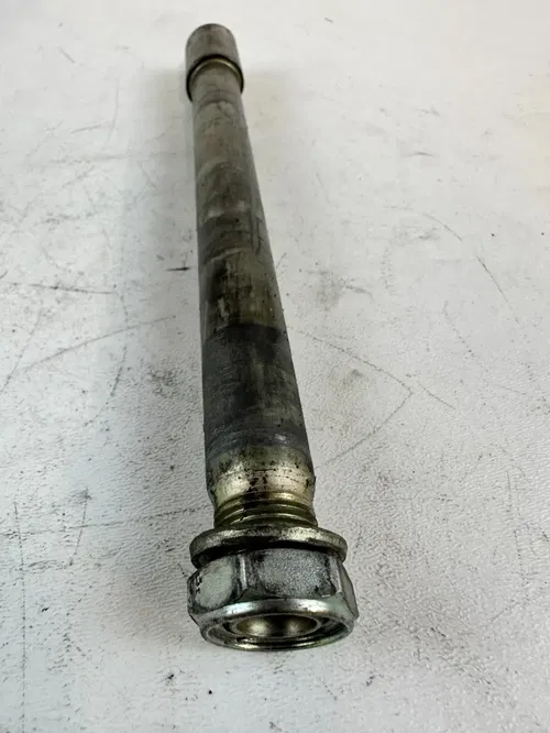 2013 DRZ400SM Front Wheel Axle Bolt W/ Washer and Nut Low Mile 05-24