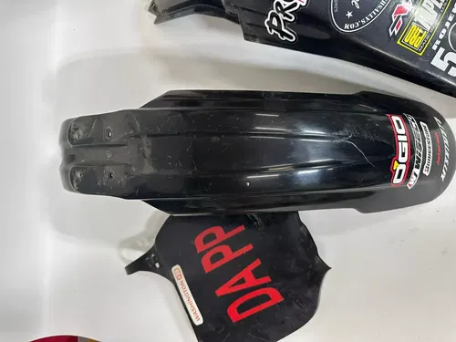 2002 Yamaha YZ250 Black Front & Rear Fender & Number Plate