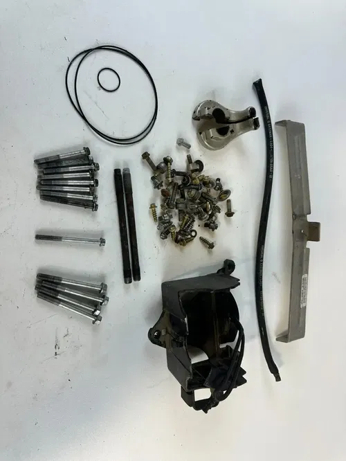 KTM 450SXF 2008 Battery Box Misc Parts bolts Radiator Brace Perch Bolts Nuts Etc