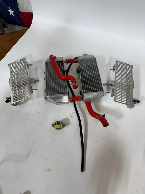 2002 Yamaha YZ250 Oversized GPI Racing Radiators & Hoses w/ Devol Guards