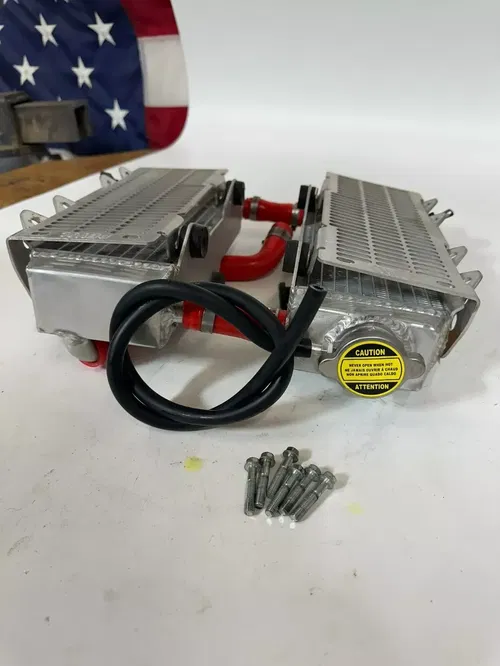 2002 Yamaha YZ250 Oversized GPI Racing Radiators & Hoses w/ Devol Guards